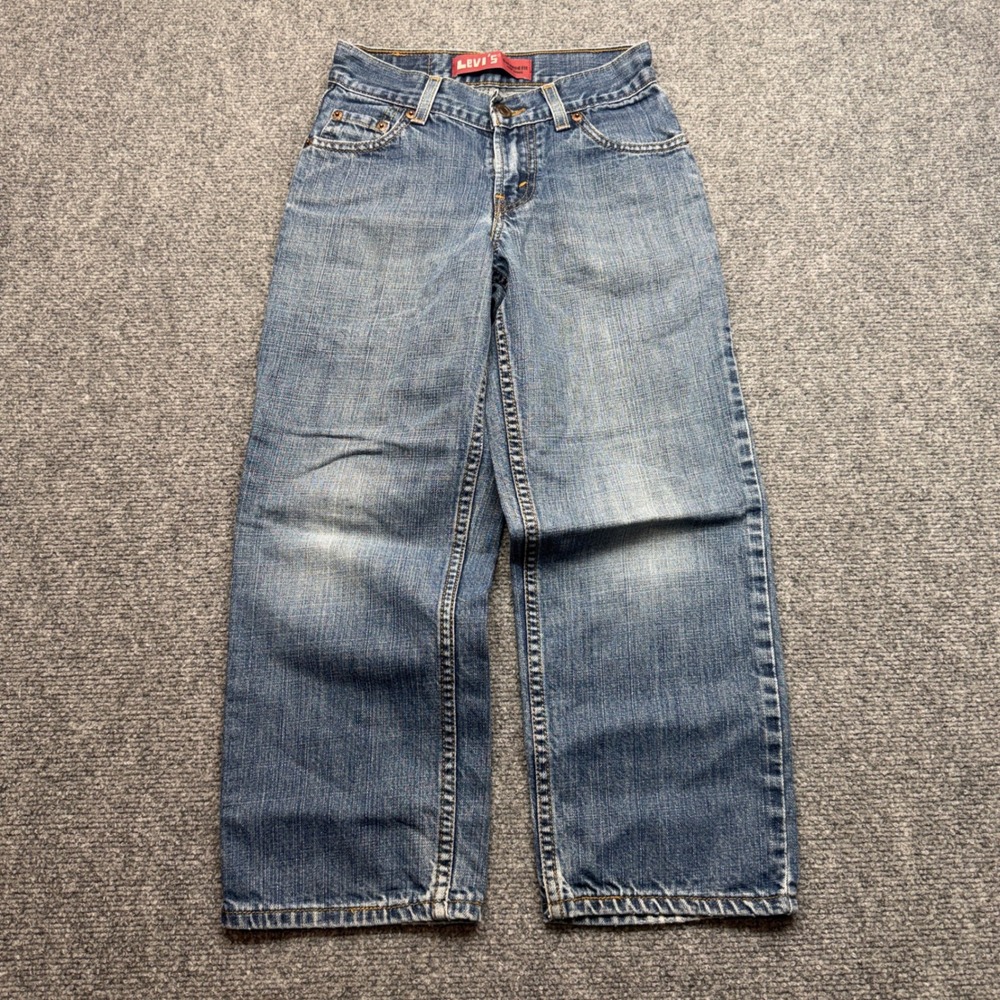 Levis 550 Relaxed Fit Jeans Kids 9 Regular Medium Wash Blue Denim 100 Cotton